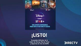 Activación DIRECTV Combo+ (Disney+ y Star+)