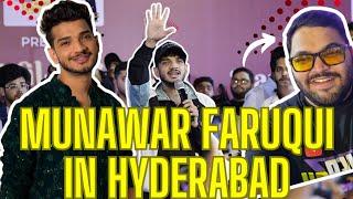 Bigg Boss Winner Munawar Faruqui Grand Visit to Hyderabad MEHFIL-E-ZAIQA ft.Drfoodie @bhukkanawab