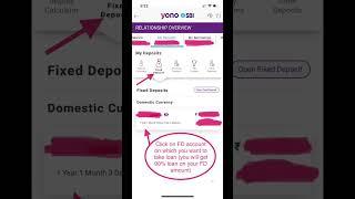 How to take loan on your FD through SBI yono app