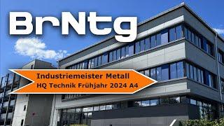 HQ Industriemeister Metall (Brennschneiden Auftragszeit) Frühjahr 2024 Technik A4