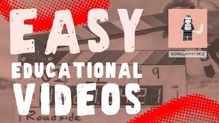 3 Easy Ways to Start Making Educational Videos