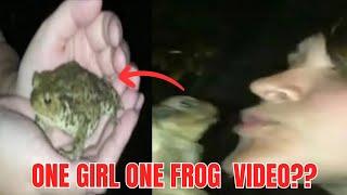 Unknown User uploaded girl one frog viral video Is all about??  | One Girl One Frog video