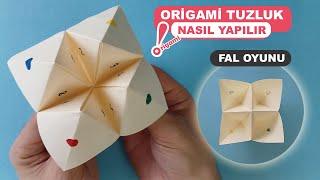 Origami Kağıt Tuzluk | Kağıttan Tuzluk | Fal Oyunu Nasıl Yapılır