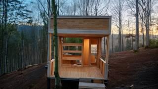 Built a House for Living in the Forest in 60 Days. Start to Finish