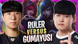 GUMAYUSI vs RULER! - T1 Gumayusi Plays Aphelios ADC vs JDG Ruler Xayah! | Season 2023