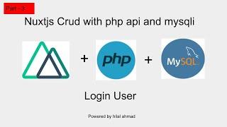 #3 Nuxtjs Login User || Nuxt crud with auth