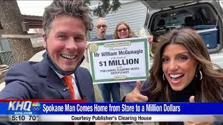 Everybody's Talking: KHQ News Covers William McGunagle's $1,000,000.00 Winning Moment!