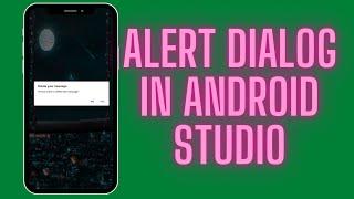 Alert Dialog in Android Studio || Android development ||