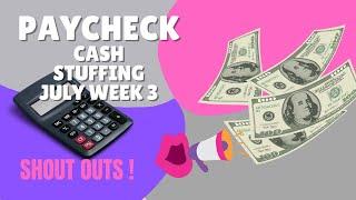 Cash Stuffing $680.| Shout Outs | Weekly Cash Stuffing | Sinking Funds | Cash Envelope System