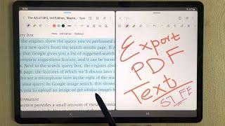 Samsung Galaxy Tab S7 FE : How to Export Text From PDF