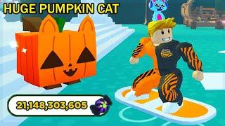 We Finally Found a Huge Pumpkin Cat In Roblox Pet Simulator X