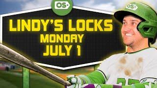 MLB Picks for EVERY Game Monday 7/1 | Best MLB Bets & Predictions | Lindy's Locks