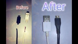 How to Repair mobile charger cable