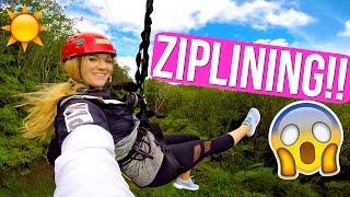 ZIPLINING IN HAWAII!!! AlishaMarieVlogs