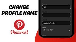How to change profile name on Pinterest [2024]