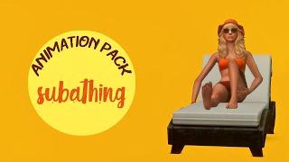 Sunbathing Animations | Sims 4 Animation