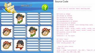 Code HTML5 Pirate Memory Matching Game (Learning Programming)