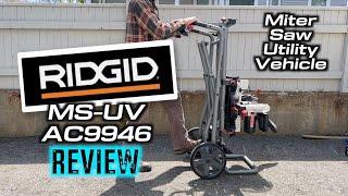 RIDGID Universal Miter Saw Stand with Wheels - REVIEW (AC9946)