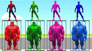 wrong head superheroes | spiderman, hulk, captain, iron man, monkey, pacman