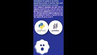 Appending a list or series to a pandas DataFrame as a row? #shorts