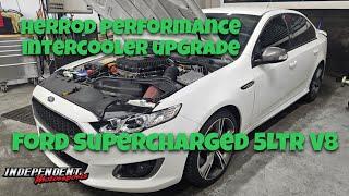 Ford FGX 5Lt supercharged 5ltr Intercooler upgrade herrod performance