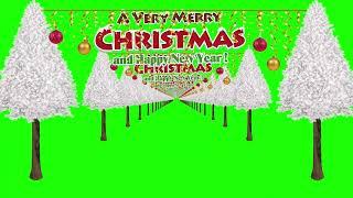 a Merry Christmas & Happy New Year 2024 Tunnel background Green Screen Animation No Copyright Video