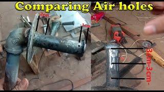 Oil Burner Expirement | Comparing Air Hole Design With 3 Inch Burner