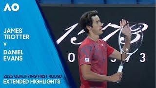 James Trotter v Daniel Evans Extended Highlights | Australian Open 2025 Qualifying First Round