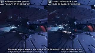 Boundary Raytracing Benchmark 4K - AMD RX6800XT FidelityFX SR VS Nvidia RTX3080 DLSS Quality