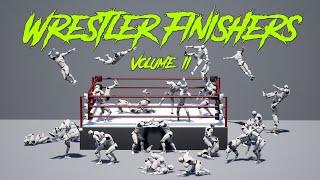 Wrestler Finishers Volume 2 - Animations for Unreal Engine or Unity (Finishing moves)