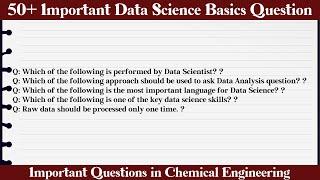 MCQ Questions Data Science Basics with Answers