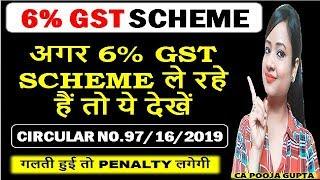 6% GST SCHEME क्या है ? 6% GST SCHEME CLARIFICATION, GST COMPOSITION SCHEME FOR SERVICES