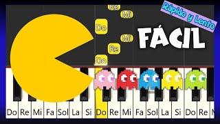 PAC MAN - EASY PIANO TUTORIAL - TUTORIAL PIANO FÁCIL ️