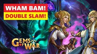 Gems Of War Raid Boss! Super Fast Double Whammy Best NO MYTHIC Team?