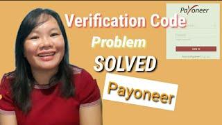 PAYONEER VERIFICATION CODE PROBLEM | SOLVED