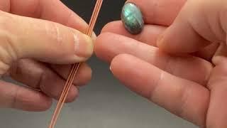 How to Wire-Wrap Stones Without Holes | HOW TO Wire-Wrap a Cabochon Stone | Wire-Wrapping Tutorial