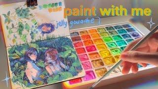  how to paint with gouache  / dreamy cottagecore / learning with domestika