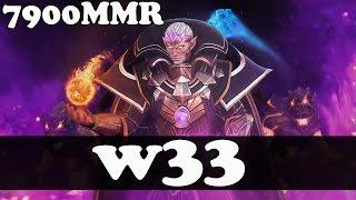 Dota 2 - w33 7900 MMR Plays Invoker vol 7 - Ranked Match Gameplay