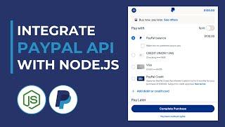 How to integrate PayPal API with Node.js
