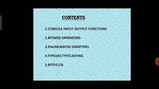 #Console input output functions #Bitwise operators