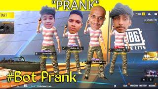 Funny Bot Prank in Pubg Mobile Lite | Best Bot Prank with Big Youteber | Pubg Lite Funny Noob Prank