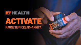 NEW KT Health ACTIVATE Magnesium Cream with Arnica  | Warm Up Stiff Muscles Pre-Workout