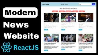 News Website Using React JS  | React JS Project | NewsAPI