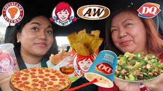 Only Eating FAST FOOD ITEMS We’ve NEVER TRIED BEFORE for 24 Hours! (With My Mom)