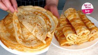 Pancakes 3 cups! The THINEST on Shrovetide (+ Unusual filling). The recipe is not only in milk