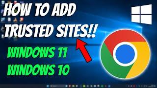 How To Add Trusted Sites in Windows