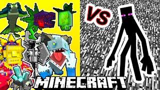 Mutant Enderman Vs. Mowzie's Mobs in Minecraft