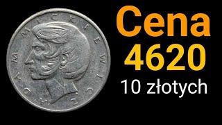 10 złotych warte 4620 złotych??? Adam Mickiewicz Nakłady Rocznik 1975 1976 1977