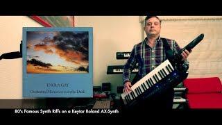 80s Synth Keyboard Riffs - Roland Keytar AX-Synth (MEDLEY)