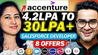 From 4.2 LPA CTC in Accenture to 40 LPA+ CTC in Product Based Company - Salesforce Developer Roadmap